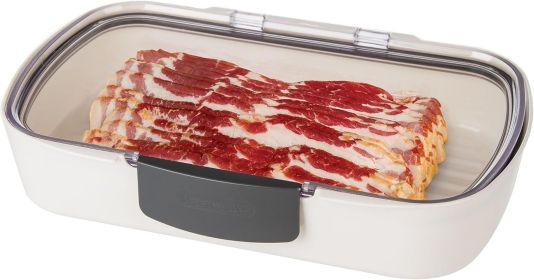 Deli Food Storage Container with Air-Tight Silicone Seal and Dry Erase Compatible Lid