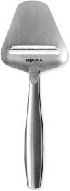 Stainless Steel Cheese Slicer - Copenhagen For All Types of Cheese - Multi-Functional Cheese Slicer - Handheld Slicer - Silver Non-Stick - Dishwa